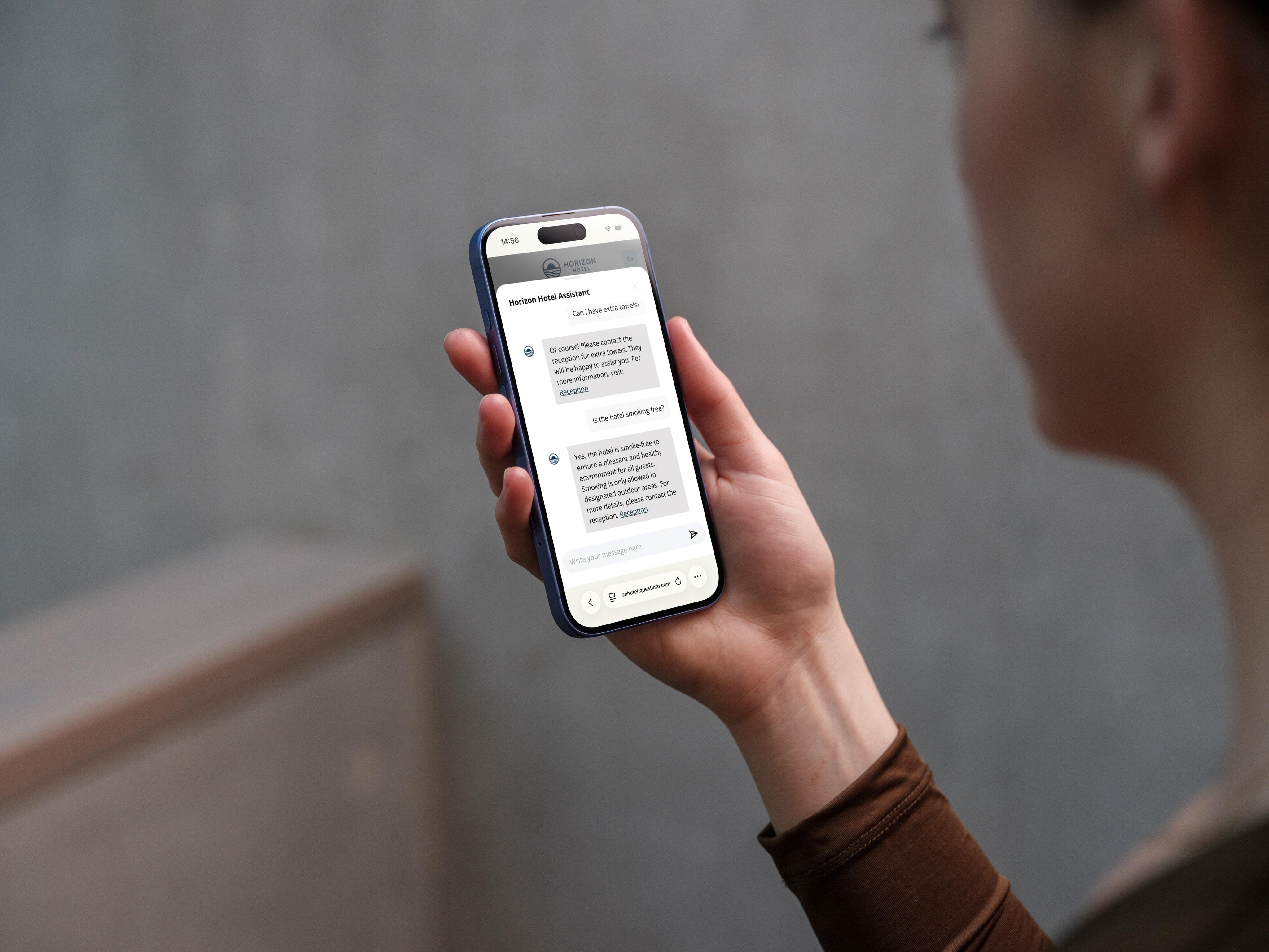 Afbeelding 1 - Assistant in de webapp