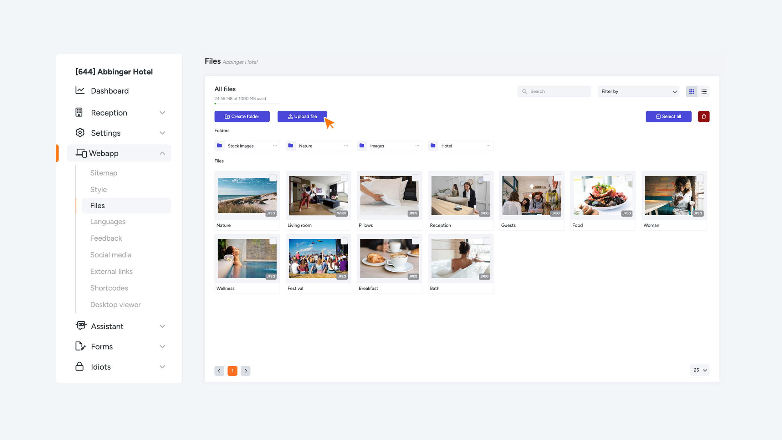 Image 1 - Upload a file