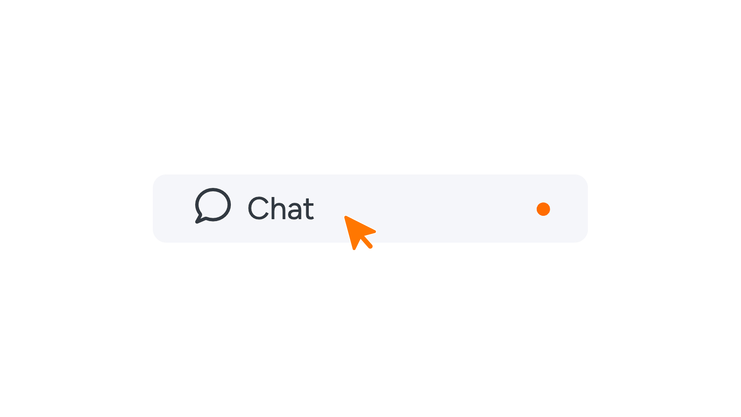 Afbeelding 1 - Chat in het menu met notificatie