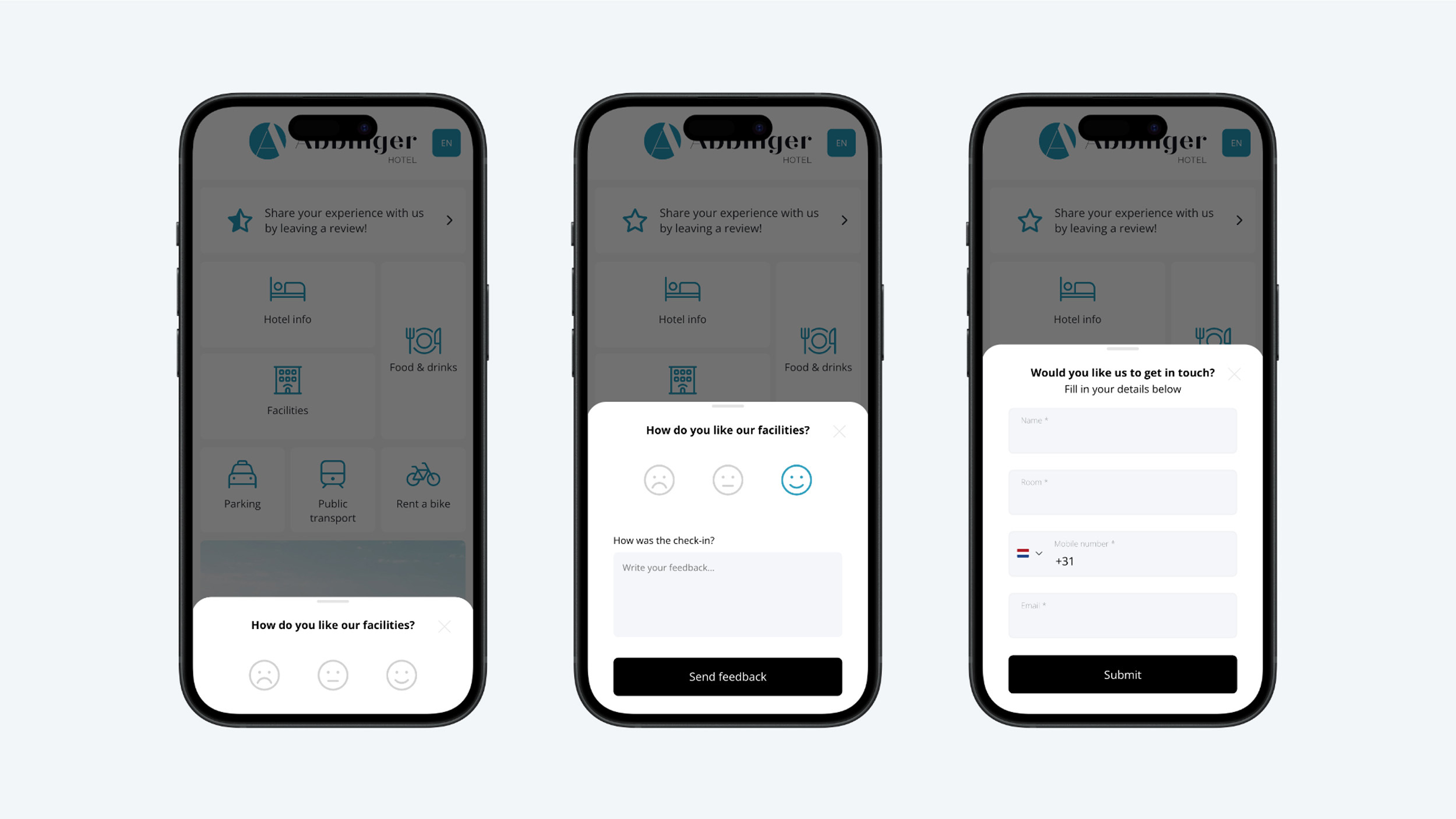 Afbeelding 1 - Feedback module voorbeeld