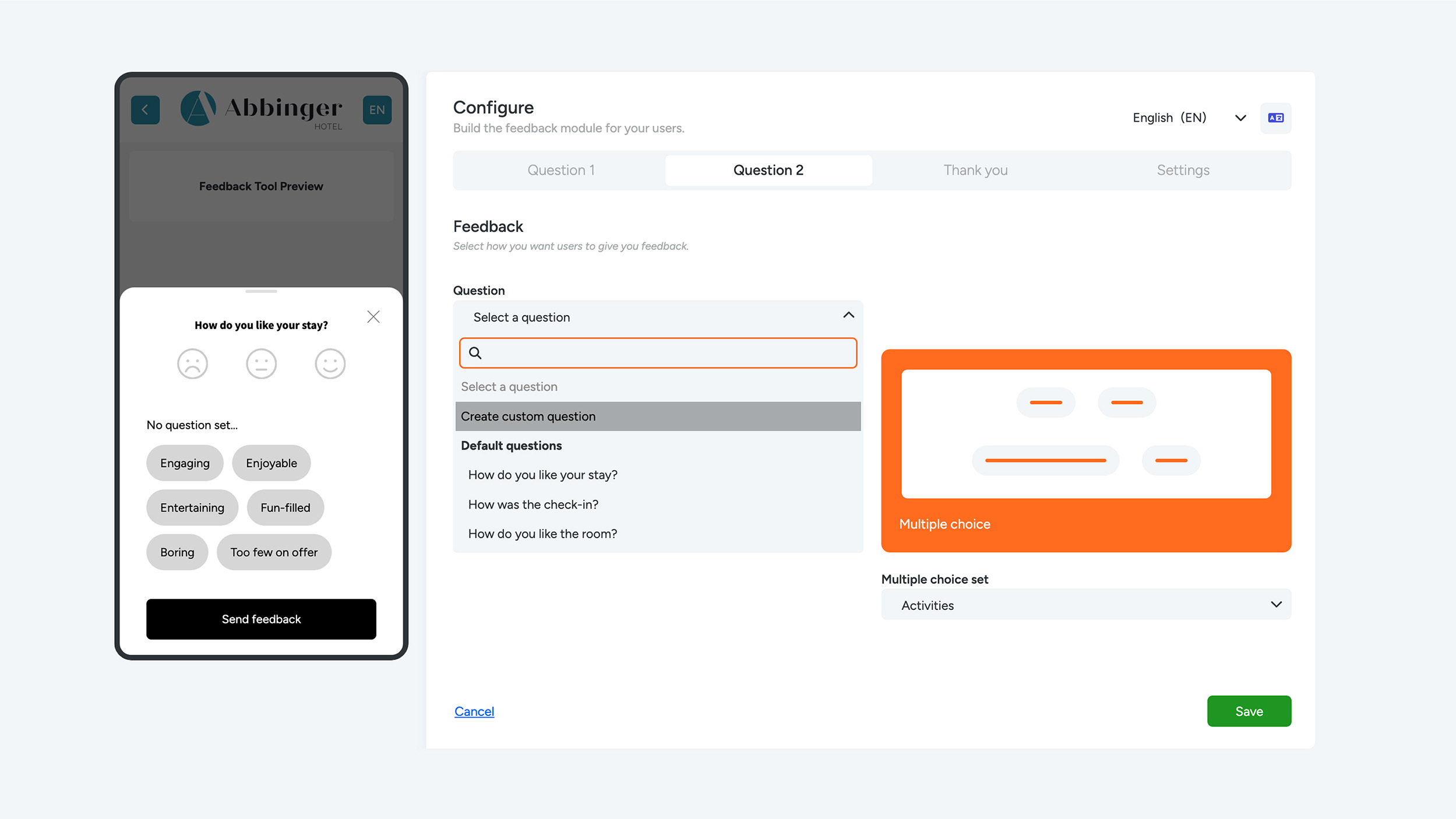 Afbeelding 8 - Multiple choice en vragen dropdown