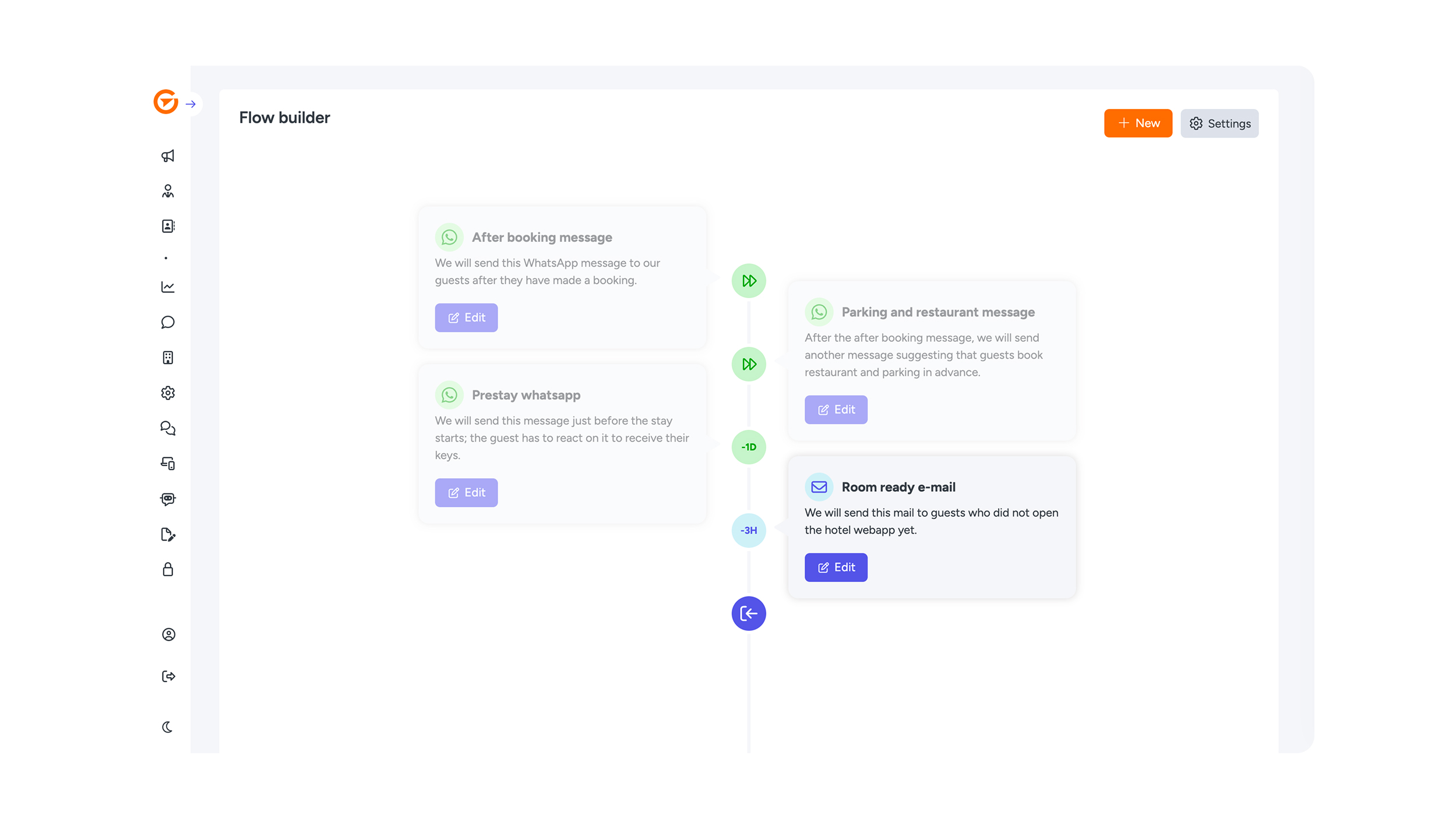 Afbeelding 1 - Flow builder