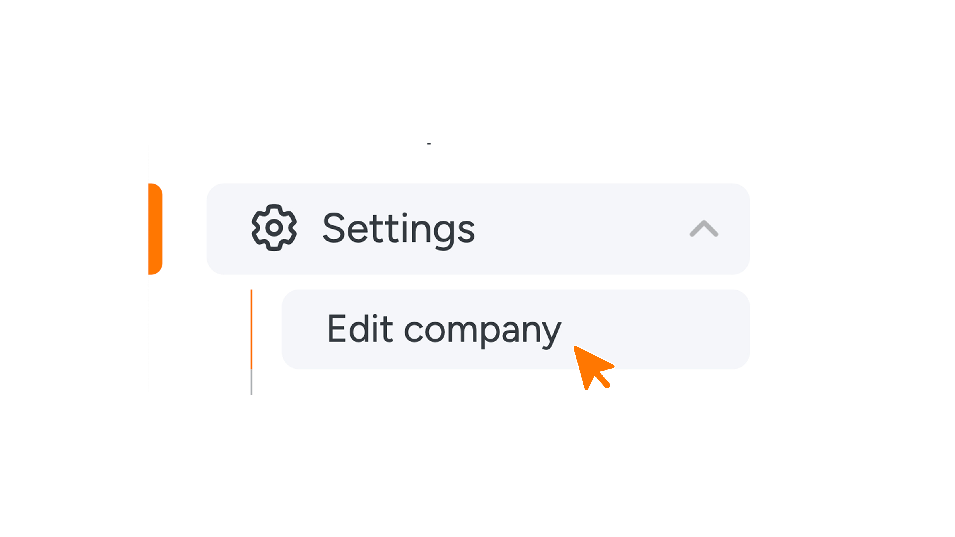 Afbeelding 1 - Settings > Edit Company