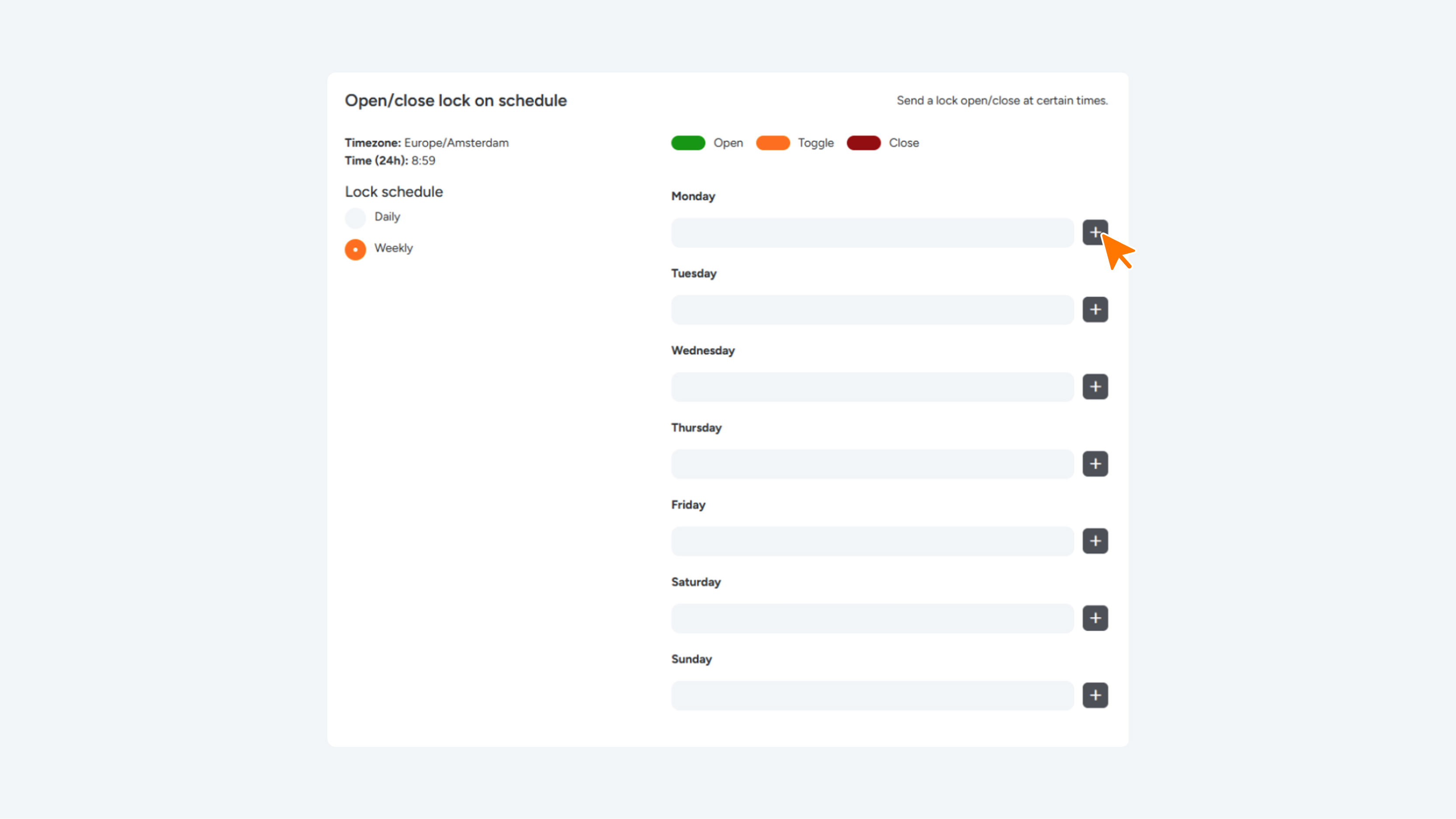 Afbeelding 2 - Open / Lock schema