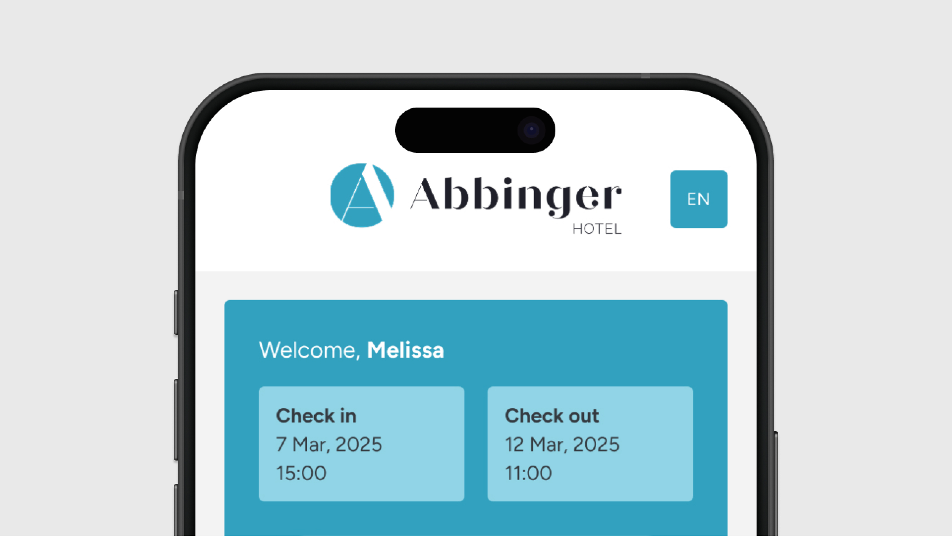 Afbeelding 1 - Persoonlijke gegevens in de webapp