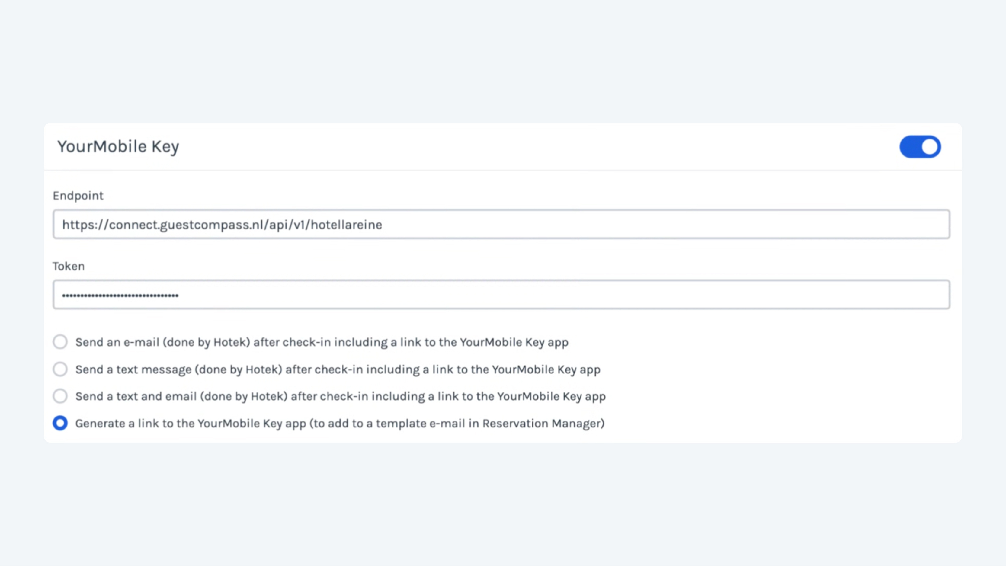 Afbeelding 1 - Endpoint en Token
