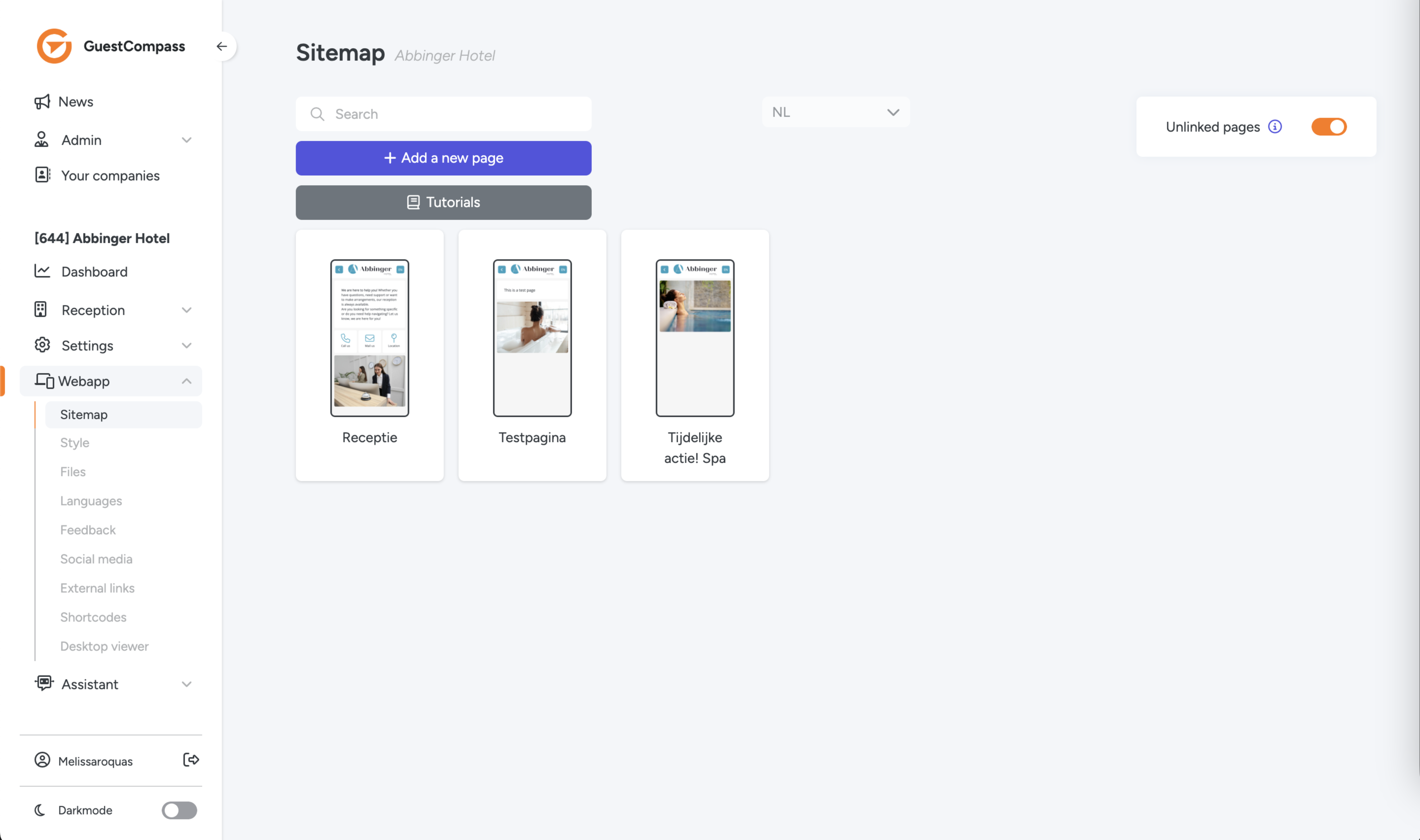 Image 4 - Unlinked pages overview