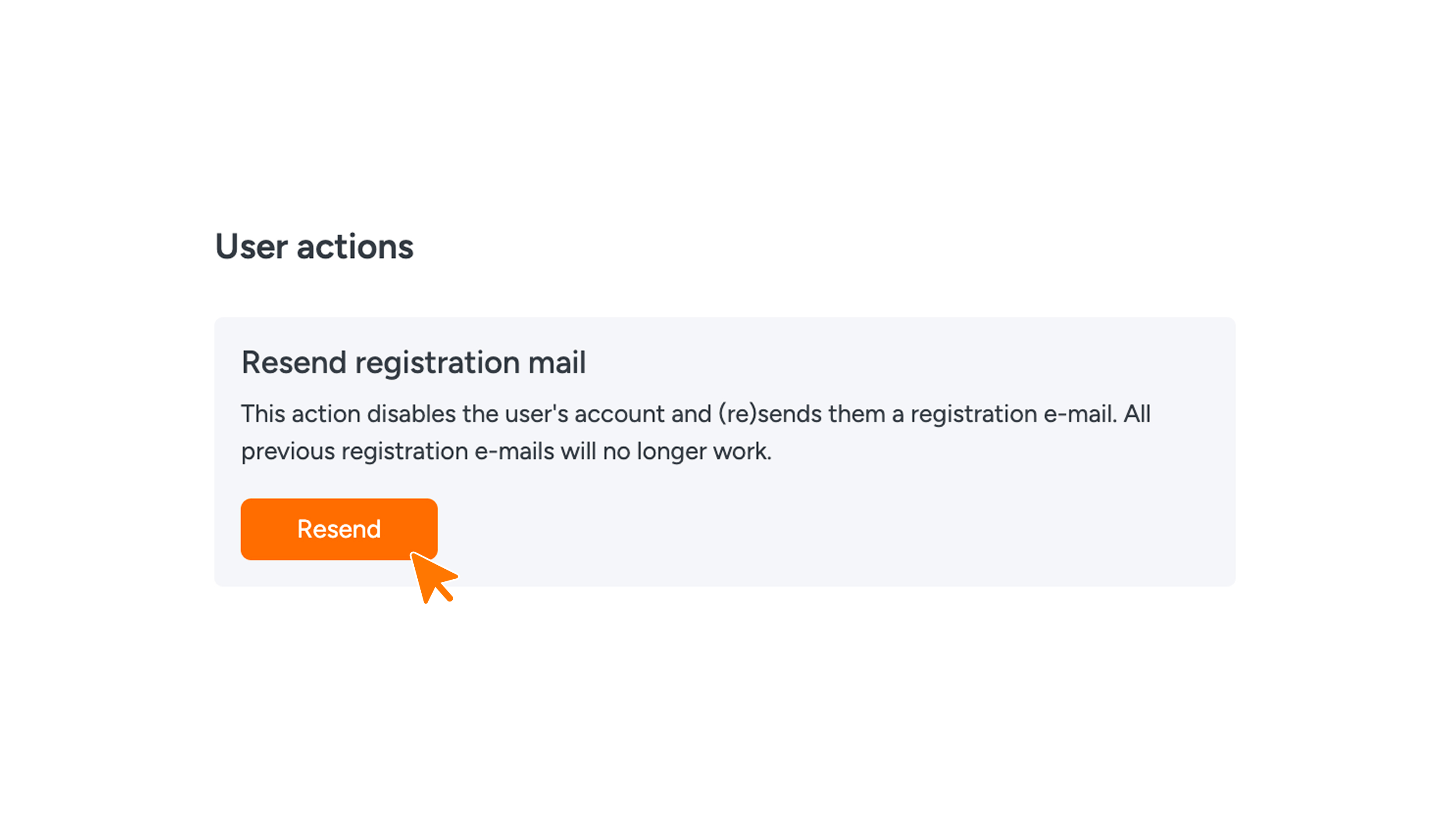 Afbeelding 7 - Opnieuw registratiemail versturen