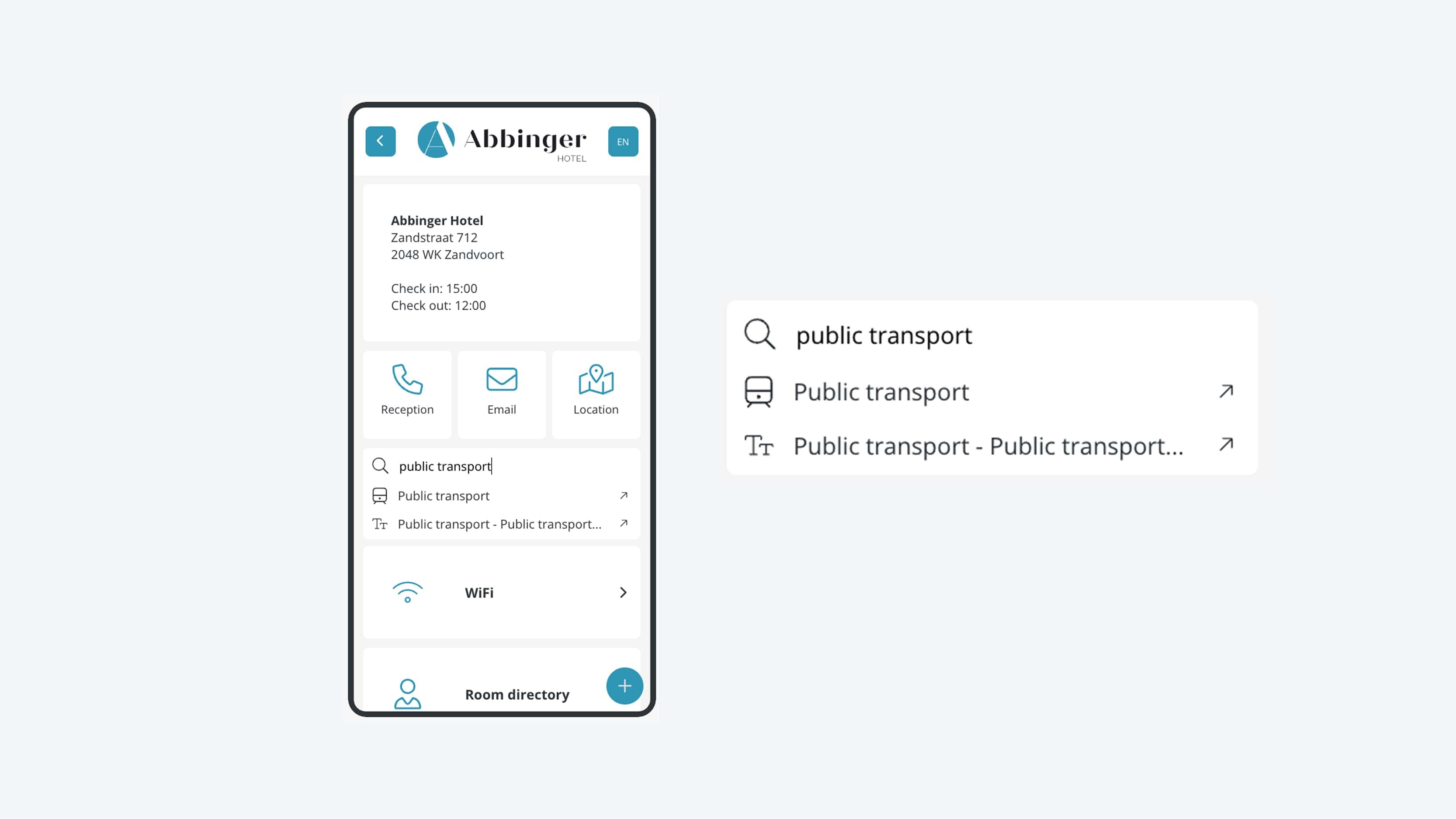 Image 3 - Searchbar in app