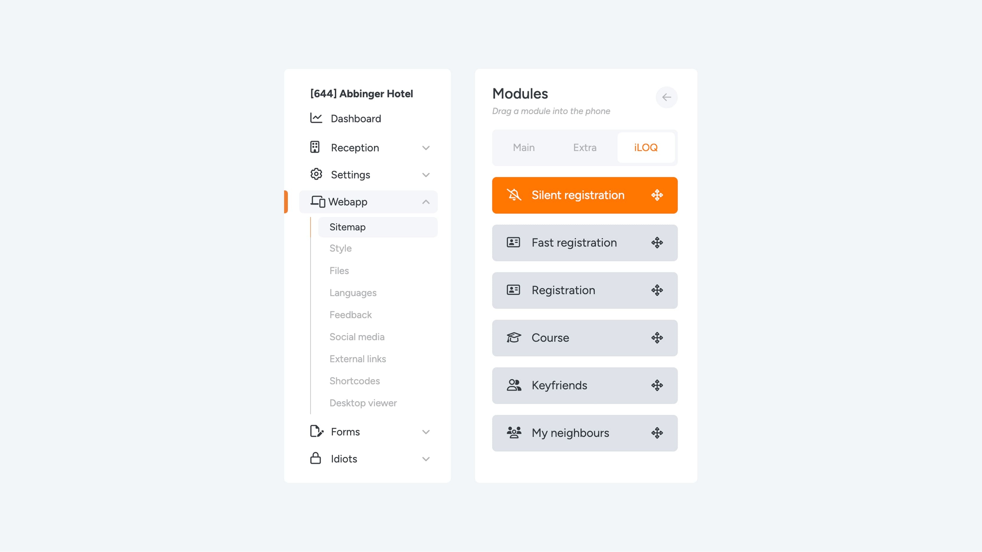 Image 1 - Menu and module