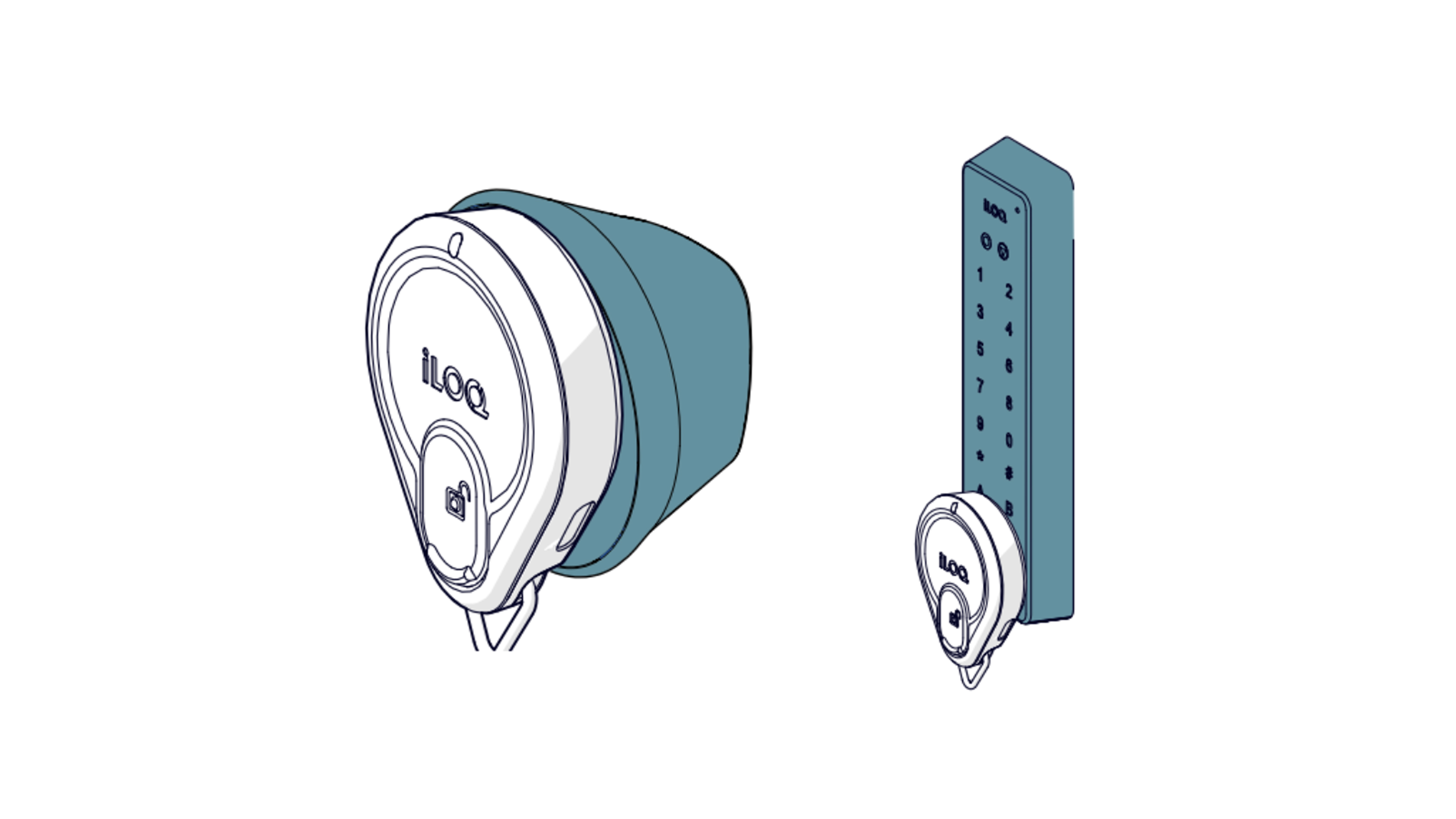 ILOQ reader button